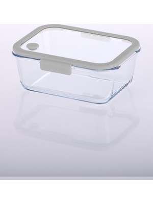 Ozka Concept Neoflam Fika Glace Vakumlu Cam Saklama Kabı 1200 ml Gri