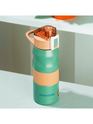 Ozka Concept Cooker 1393-4 Paslanmaz Çelik Sızdırmaz Çift Katmanlı Yalıtımlı Çay Kahve Termosu Yeşil 350 ml