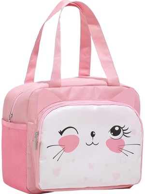 Ozka Concept Ecrou Pembe Göz Kırpan Termal Yemek Çantası 20 x 24 x 12 cm