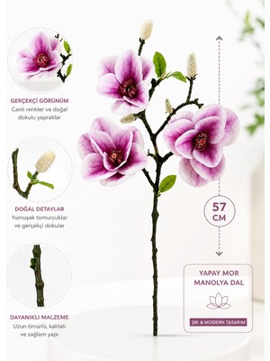 Gfsmore Yapay Mor Manolya Dal 57 cm