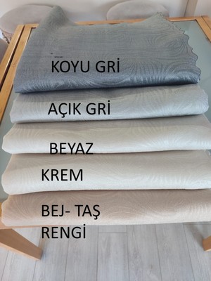 Empressco Ekru Kadife Baskılı Kaymaz Koltuk ve Çekyat Örtüsü 180*210 cm