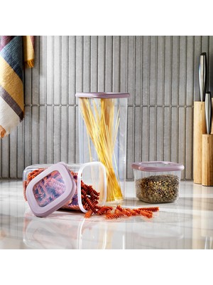 Ozka Concept Schafer Hold 3 Lü Saklama Kabı-Pembe