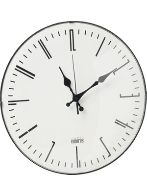 Ozka Concept Emores 36 cm Dekoratif Cam Bombe Sessiz Mekanizma Duvar Saati MR139