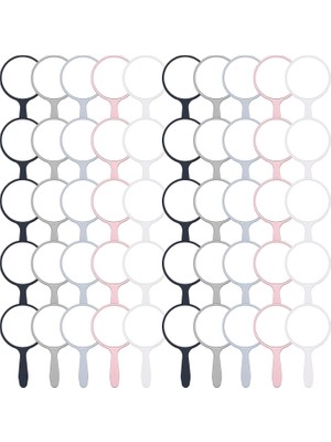 Ozka Concept Vinsot 50 Adet El Aynası Saplı Küçük El Aynası Plastik Seyahat Makyaj Kozmetik El Aynaları Kompakt