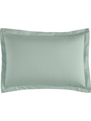 Ozka Concept Linens Mix&match Pamuk Saten 2'li Volanlı Yastık Kılıfı Seti Yeşil