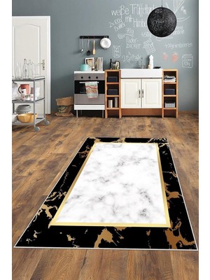 Ozka Concept Pelangi Beyaz Gök Temalı Gold Yıkanabilir Kaymaz Taban Tutmaz Salon Halısı Yolluk, B
