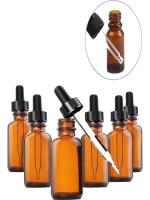 Ozka Concept Hyd Damlalıklı 30 ml x 6 Adet Amber Şişe
