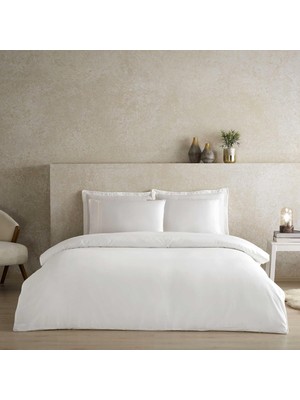 Ozka Concept Linens x Tencel™ Lyocell King Nevresim Kılıfı Beyaz