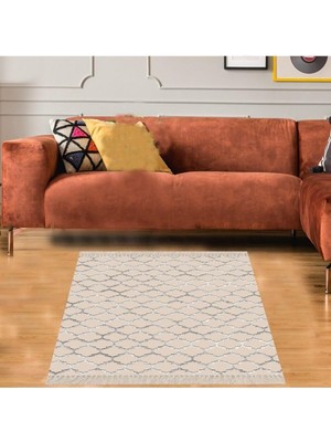 Ozka Concept On The Clouds Geometrik Desenli Dijital Baskı Yıkanabilir Kaymaz Taban Klasik Salon Halısı TYC00696