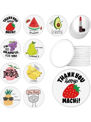 Ozka Concept Barydat Thank You Gifts Kompakt Ayna Toplu Çalışan Takdir Hediyeleri Meyve Pun Cep Aynası Çanta Içi
