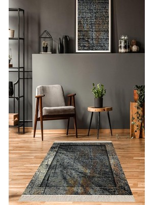 Ozka Concept On The Clouds Ağaç Doğa Desenli Dijital Baskı Yıkanabilir Kaymaz Taban Salon Halısı Yolluk B