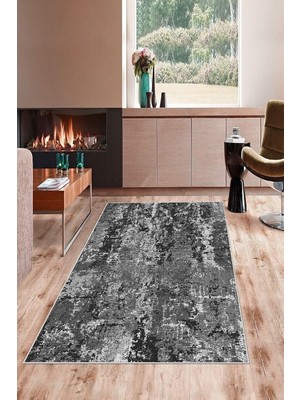 Ozka Concept On The Clouds Gri Batik Desen Renk Geçişli Yıkanabilir Kaymaz Taban Tutmaz Salon Halısı