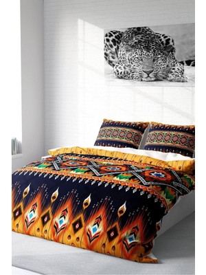 Ozka Concept Monohome Çift Kişilik Nevresim Takımı Özel Dokuma Pamuk Saten 3D Digital Oriental Ethnic, Monohome1