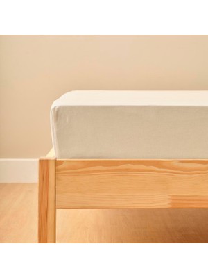 Ozka Concept Maison Ranforce DÜZ%100 Pamuk Ranforce Çarşaf, Krem, King Size (260X280 Cm)