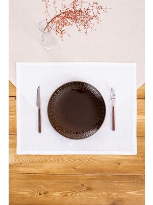 Ozka Concept W Wellstil Keten Amerikan Servisi 35 x 45 (Beyaz, 6)
