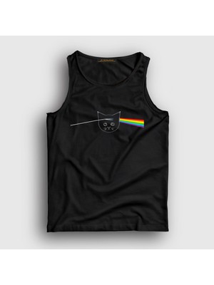 Presmono Unisex Siyah Cat Kedi Pink Floyd Atlet
