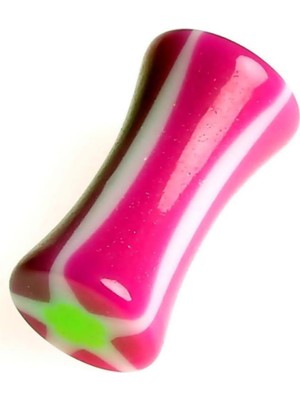 Ozka Concept Rouge Moulin Karpuz Desen Bioplast Tunnel Piercing TDGR00830, Mor-Beyaz