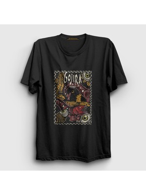 Presmono Unisex Siyah Code Orange Gojira T-Shirt