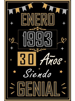 Ozka Concept Cuaderno, Enero 1993 30 Años Siendo Genial: Regalo De 30 Cumpleaños Mujeres Y Hombres, Ideas D