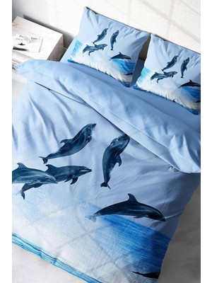 Ozka Concept Monohome Dolphin2 3D Çift Kişilik Nevresim Takımı 200X220, MONOHOME4807