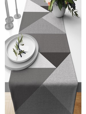 Ozka Concept Viva 40X140CM Masa Örtüsü Tutmaz Tay Tüyü Dokuma Kumaş Runner Geometrik RNR392