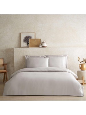 Ozka Concept Linens x Tencel™ Lyocell Tek Kişilik Nevresim Kılıfı Bej