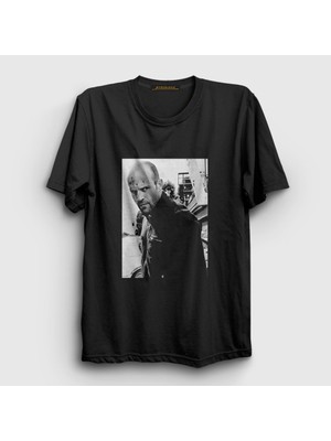Presmono Unisex Siyah Crank Jason Statham T-Shirt
