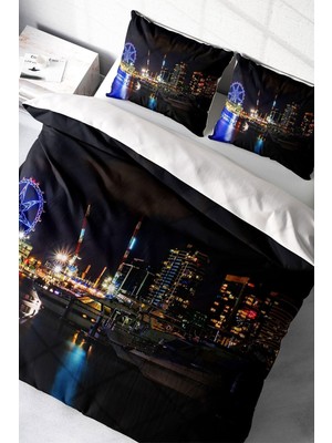 Ozka Concept Monohome Harbor Night Çift Kişilik Nevresim Takımı, MONOHOME4104