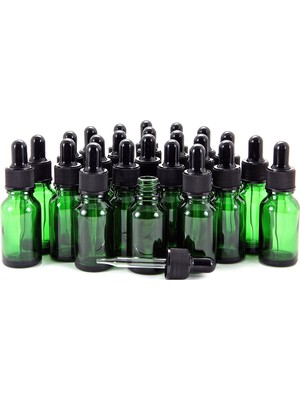 Ozka Concept Vivaplex, 24, Yeşil, 10 ml (1/3 Oz) Cam Şişe, Cam Gözlü Damlalıklı