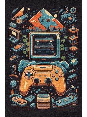 Ozka Concept Ready Kadife Odası Halısı Kaymaz Pamuk Tabanlı Yıkanabilir Antibakteriyel Gamer, Halı