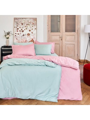 Ozka Concept Linens Mix&match Pamuk Tek Kişilik Saten Nevresim Kılıfı Yeşil