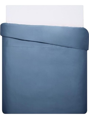 Ozka Concept Linens Mix&match Pamuk Saten Çift Kişilik Nevresim Kılıfı Indigo