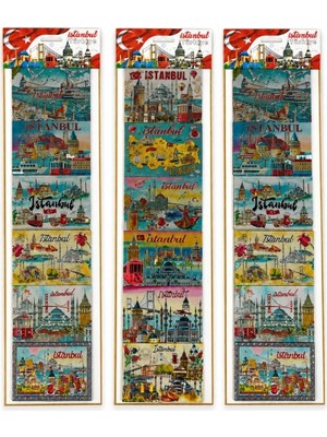 Zenviaa Istanbul Temalı Silikon Buzdolapı Süsü Magnet 6'lı Set Zenviaafgh