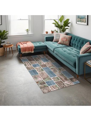 Ozka Concept Merkür Kadife Kaymaz Pamuk Tabanlı Yıkanabilir Antibakteriyel Salon Halısı 200X300