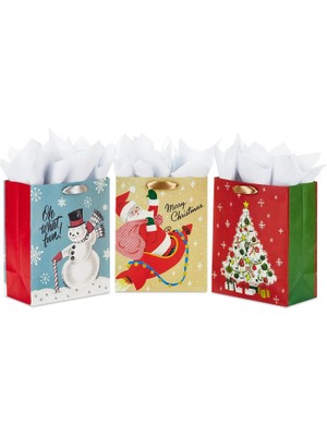 Ozka Concept Hallmark Kağıt Mendil ile Noel Hediye Çantası Paketi