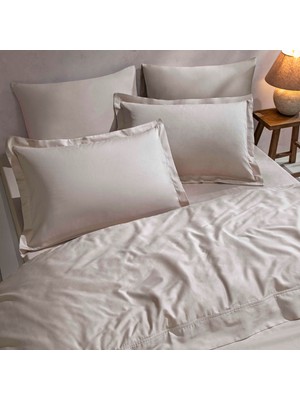 Ozka Concept Linens Mix&match Pamuk Saten King Size Çarşaf Taş