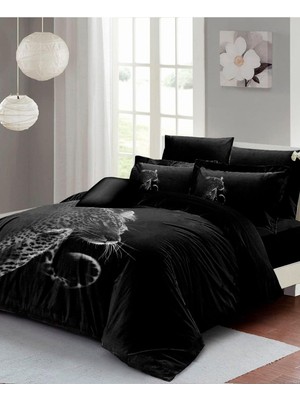 Ozka Concept Monohome Black Panter Çift Kişilik Nevresim Takımı Pamuk Saten 3D Özel Tasarım, MONOHOME25038