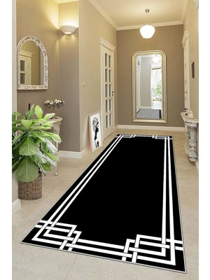 Ozka Concept Pelangi Geometrik Çizgi Desenli Dijital Baskı Yıkanabilir Kaymaz Taban Etnik Kilim Desen Salon Halı