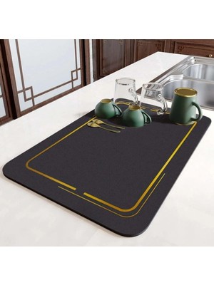 Ozka Concept Busstier Lavabo Emici Paspas: Su Geçirmez Kalınlaştırılmış Drenaj Pedi, Mutfak Lavabosu Bulaşıkl