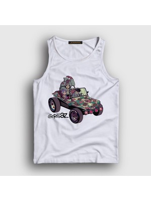 Presmono Unisex Beyaz Geep Gorillaz Atlet
