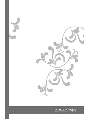 Ozka Concept Cahier De 300 Pages 2 Colonnes: Cahier Relié À Couverture Rigide, Imprimé Petits Carreaux 5x5 Mm. F