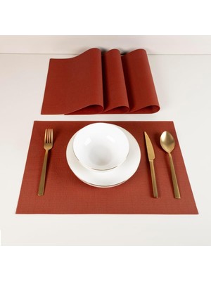 Ozka Concept Maxstyle Harmony Mahogany 4 Parça Amerikan Servis Seti 30X45 cm