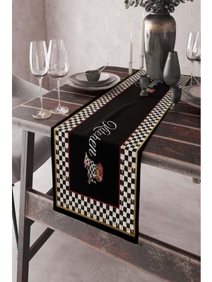 Ozka Concept Viva 40X140CM Dokuma Tutmaz Tay Tüyü Kumaş Masa Örtüsü Mutfak Runner Rnr4