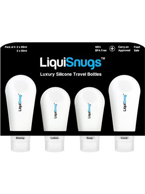 Ozka Concept Travelsnugs Liquisnugs – % 100 Sızdırmaz – Seyahat Şişesi (3 Paket) –