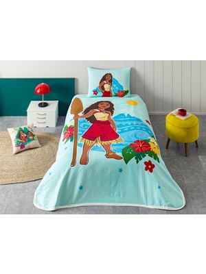 Ozka Concept Taç Moana Island Standart Pamuk Nevresim Takımı, Çok Renkli, Tek Kişilik