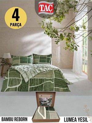 Ozka Concept Taç Reborn Lumea Bambu Çift Kişilik Nevresim Takımı Yeşil
