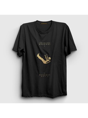 Presmono Unisex Siyah Mercury Act Imagine Dragons T-Shirt