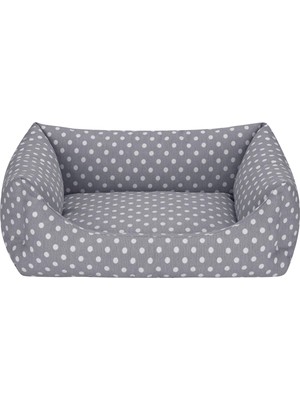 Ozka Concept Pet Uniform Gri Puantiyeli Yatağı S 50X60CM