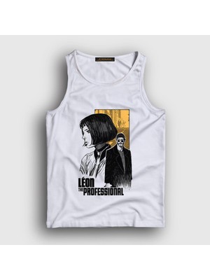 Presmono Unisex Beyaz Poster Film Leon Atlet