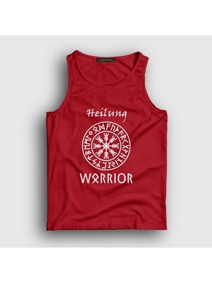 Presmono Unisex Kırmızı Warrior Heilung Atlet